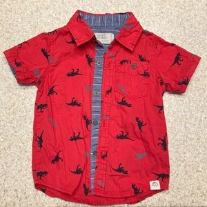 GUC Free Planet 2T Boys Button Down Short Sleeve Shirt